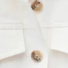 Chaqueta entallada de sarga de algodón