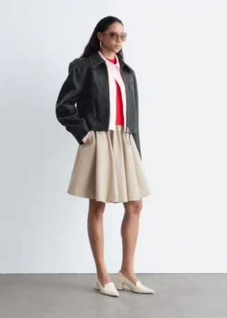 Chaqueta motera de cuero