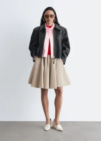 Chaqueta motera de cuero