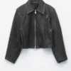 Chaqueta motera de cuero