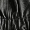 Chaqueta motera de cuero con cinturón
