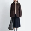Chaqueta utilitaria oversize con cordón