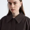Chaqueta utilitaria oversize con cordón