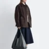 Chaqueta utilitaria oversize con cordón