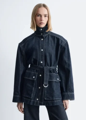 Chaqueta vaquera con cinturón
