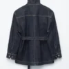 Chaqueta vaquera con cinturón