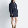 Chaqueta vaquera corta con cuello de pana