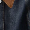 Chaqueta vaquera corta con cuello de pana
