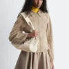 Chaqueta vaquera entallada con cremallera