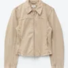 Chaqueta vaquera entallada con cremallera