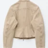 Chaqueta vaquera entallada con cremallera