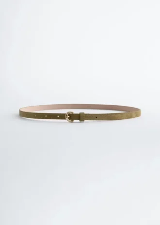 Cinturón fino de ante