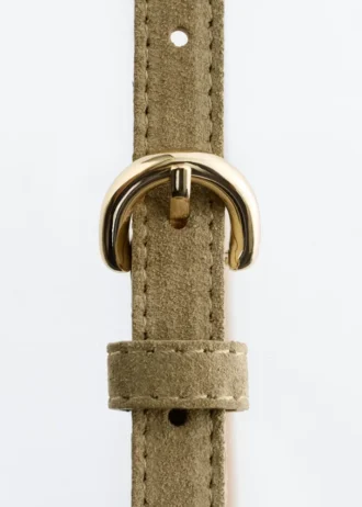 Cinturón fino de ante