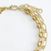 Collar de cadena con capas llamativas