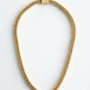 Collar de cadena tipo serpiente con eslabones gruesos