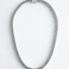 Collar de cadena tipo serpiente con eslabones gruesos