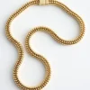 Collar de cadena tipo serpiente con eslabones gruesos