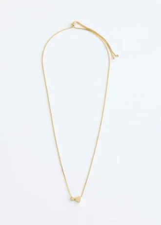 Collar de cuentas en forma de corazón