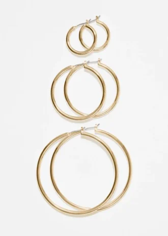 Conjunto de pendientes de aro
