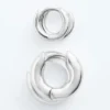 Conjunto de pendientes de aro gruesos