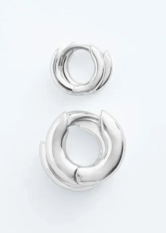 Conjunto de pendientes de aro gruesos