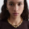 Conjunto de pendientes esculturales de 2 piezas
