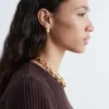 Conjunto de pendientes esculturales de 2 piezas