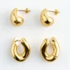 Conjunto de pendientes esculturales de 2 piezas