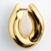Conjunto de pendientes esculturales de 2 piezas