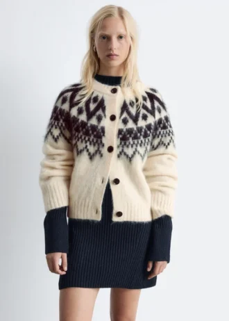 Cárdigan de mezcla de mohair