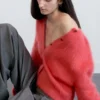 Cárdigan de mezcla de mohair cepillado