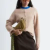 Cárdigan de punto con mezcla de alpaca