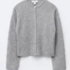 Cárdigan de punto con mezcla de alpaca