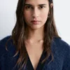 Cárdigan oversize de mezcla de mohair