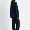 Cárdigan oversize de mezcla de mohair