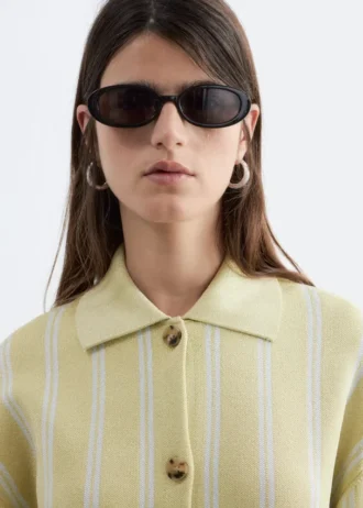 Cárdigan oversize de punto polo