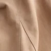 Falda de ante de corte A por la rodilla