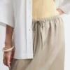 Falda midi con cordón