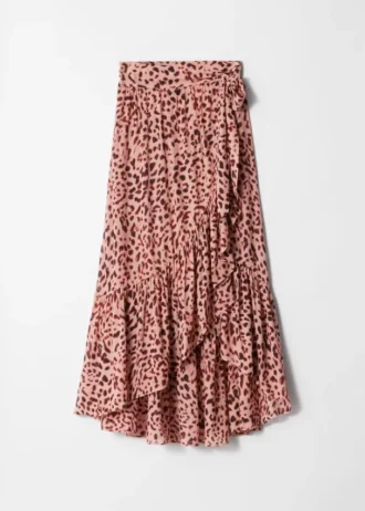 Falda midi cruzada
