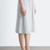 Falda midi de jersey de algodón