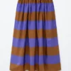 Falda midi de seda