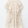 Falda midi fruncida