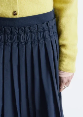 Falda midi plisada