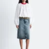 Falda midi vaquera