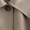 Gabardina de lana con cinturón