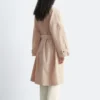 Gabardina oversize a rayas