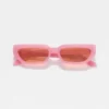 Gafas de sol de acetato con montura estrecha