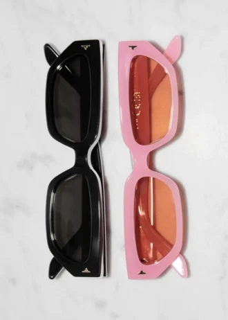 Gafas de sol de acetato con montura estrecha