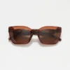 Gafas de sol de acetato con montura rectangular