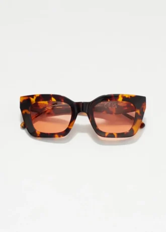 Gafas de sol de acetato con montura rectangular